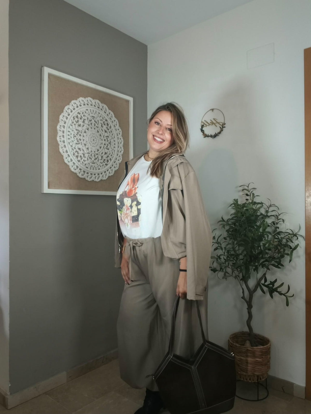 Bomber de cuello alto y botones