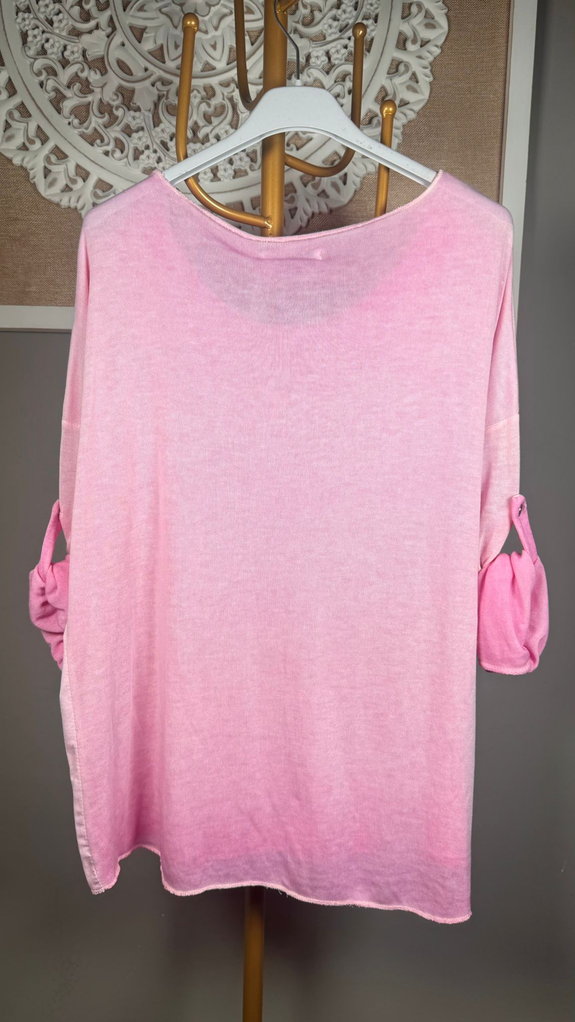 ⭐ Camiseta Textura Tie Dye con Estrella de Perlas y Brillos