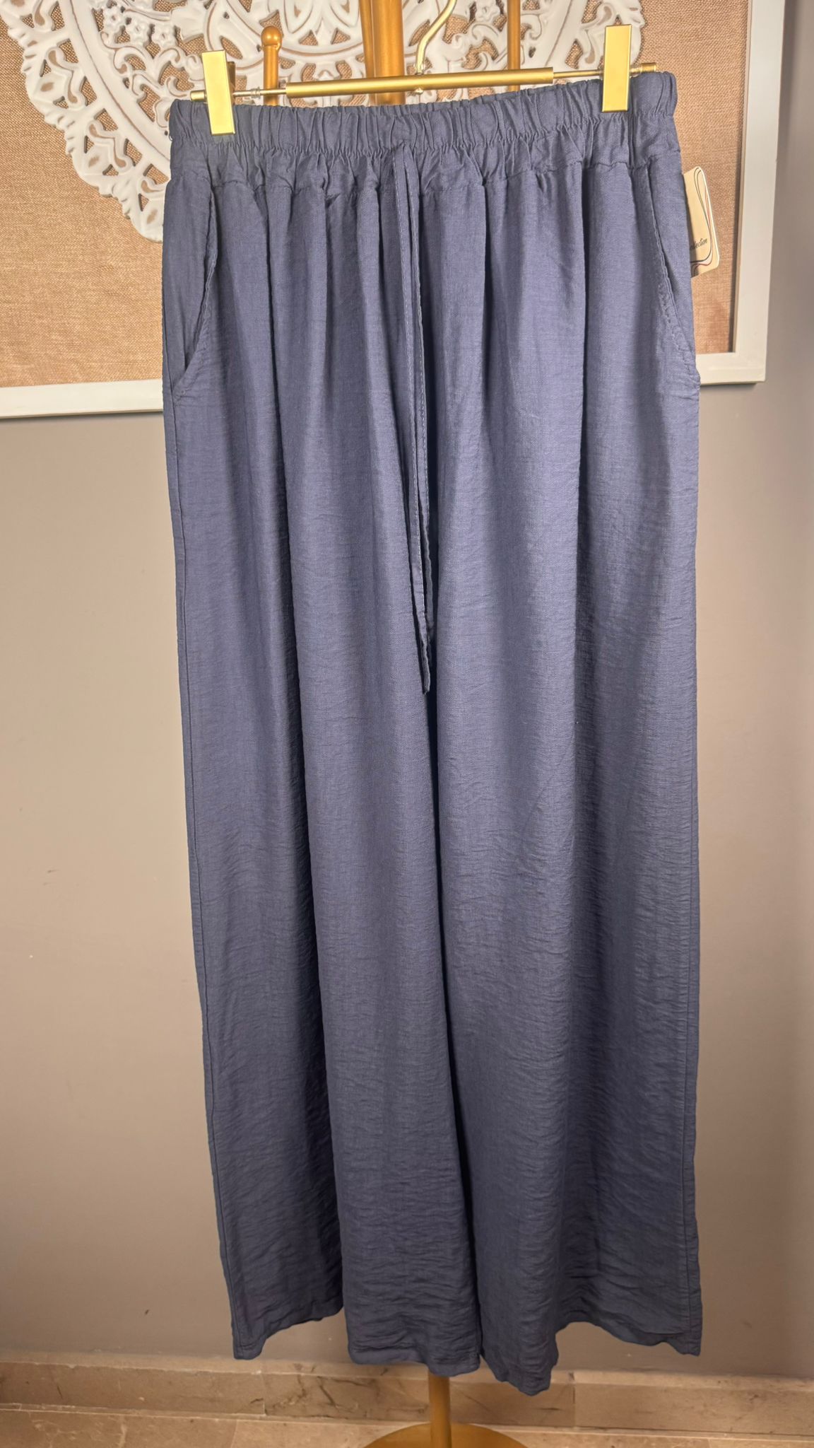 Pantalón Fluido Pierna Ancha (3 Colores)