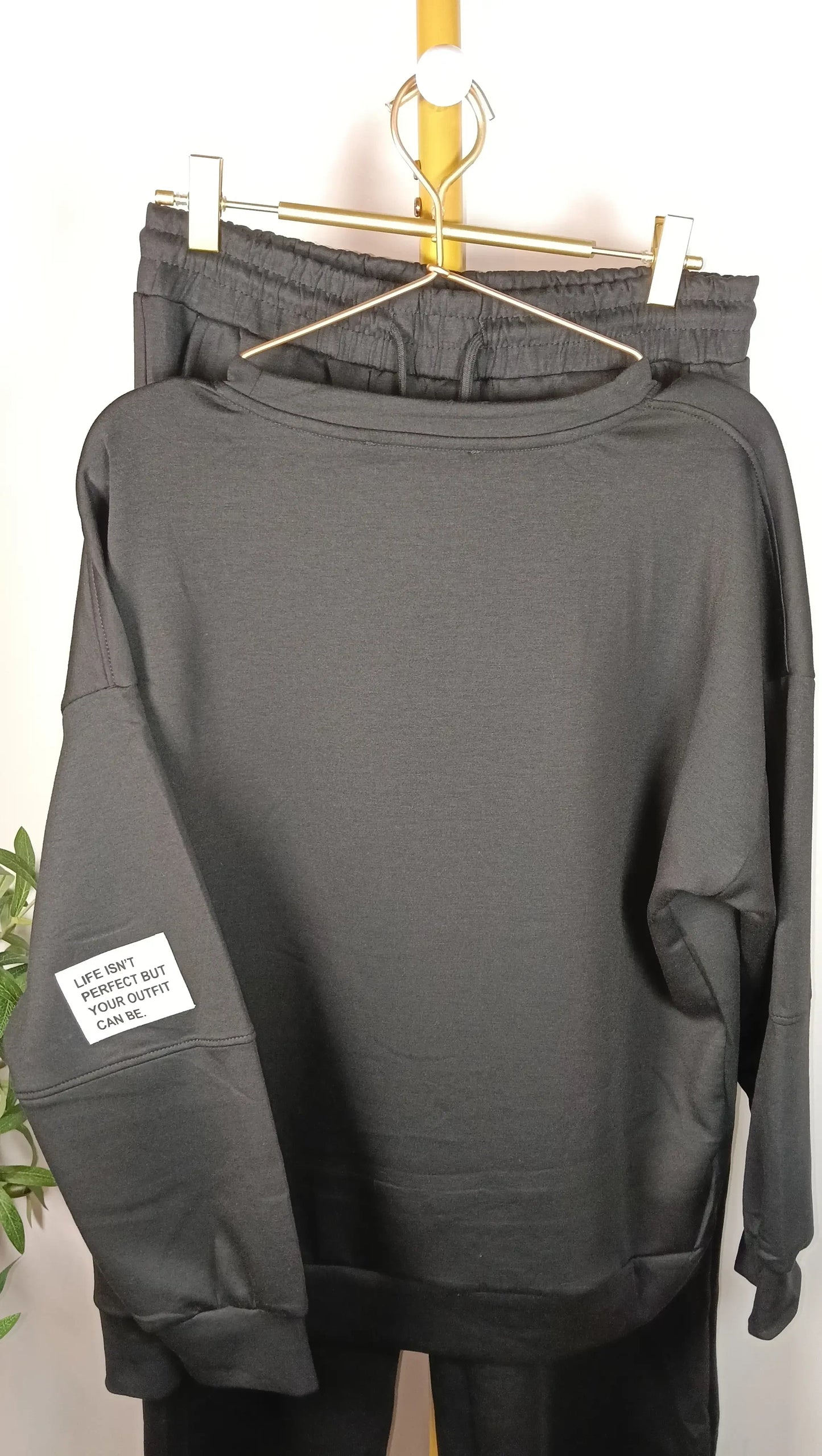 Chándal Conjunto letrero Sudadera Pantalón (3 colores)
