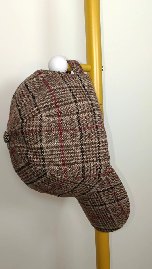 Gorra Cuadros Galés Marrón