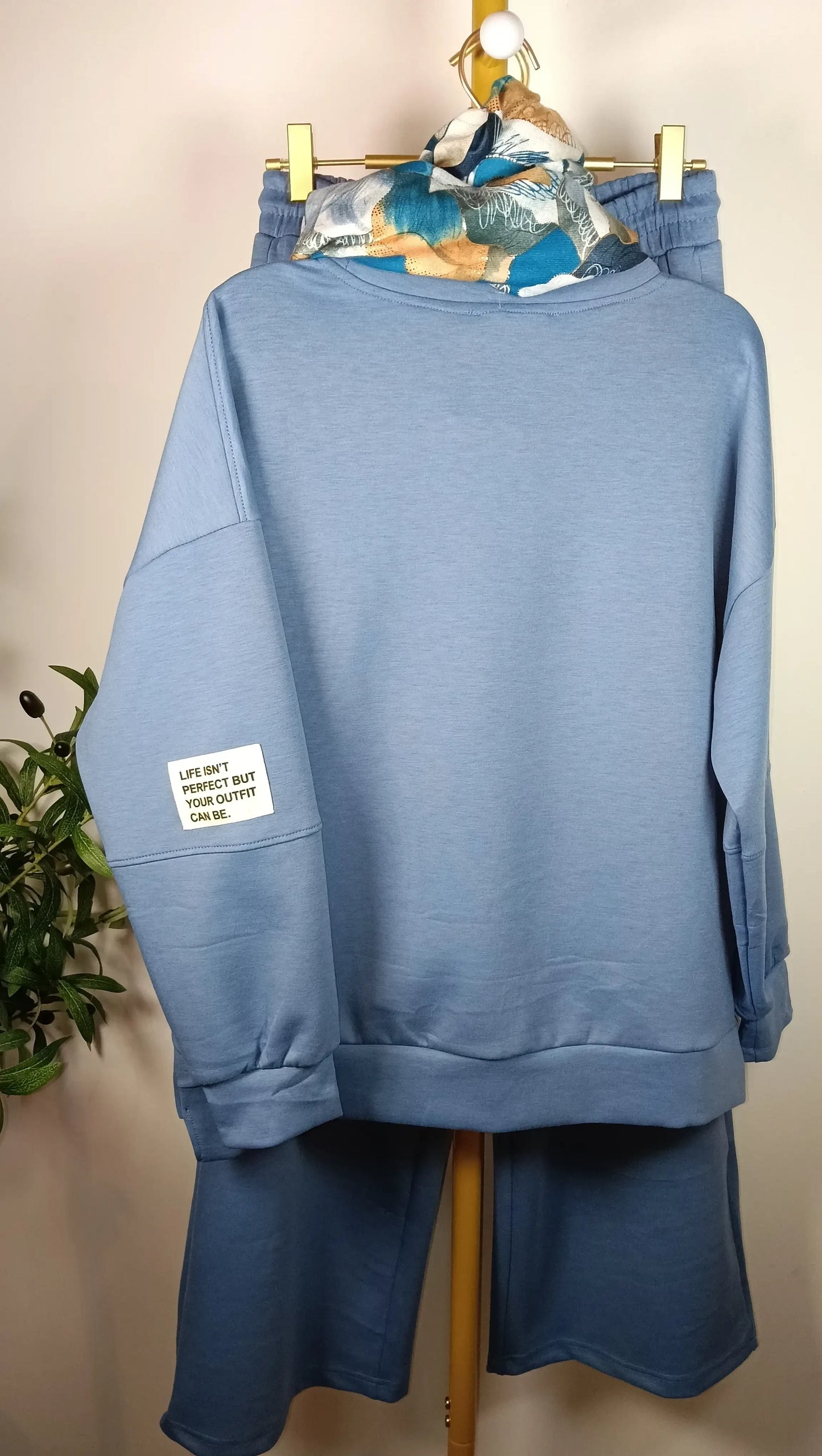 Chándal Conjunto letrero Sudadera Pantalón (3 colores)