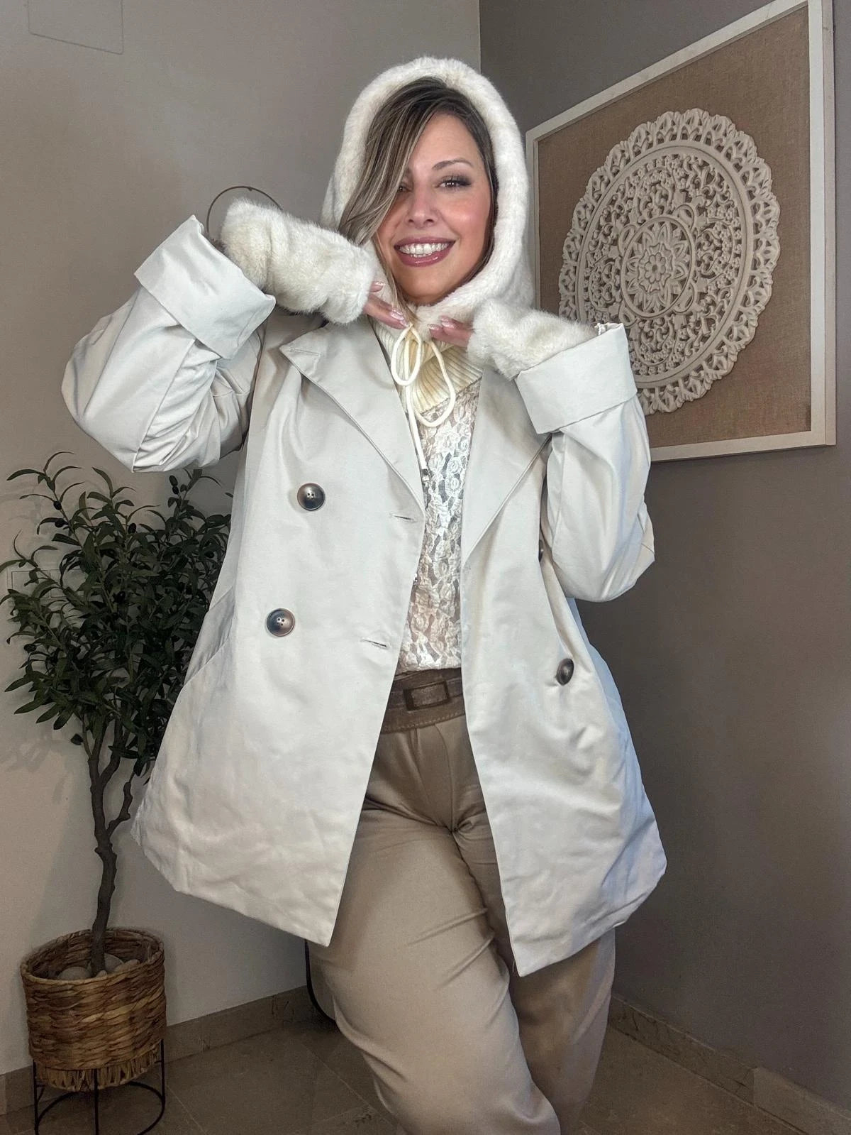 Balaclava Pelo Blanco