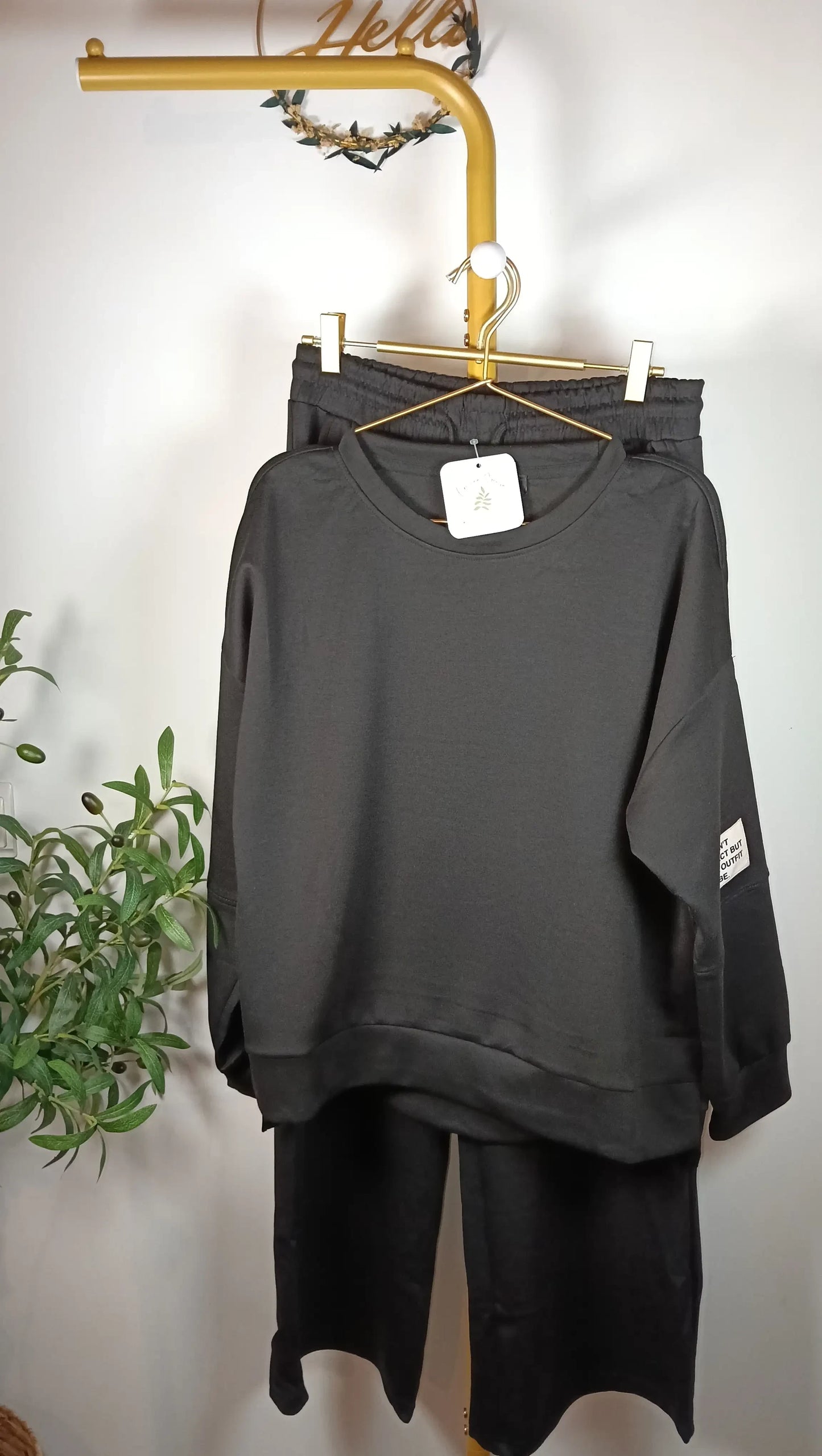 Chándal Conjunto letrero Sudadera Pantalón (3 colores)