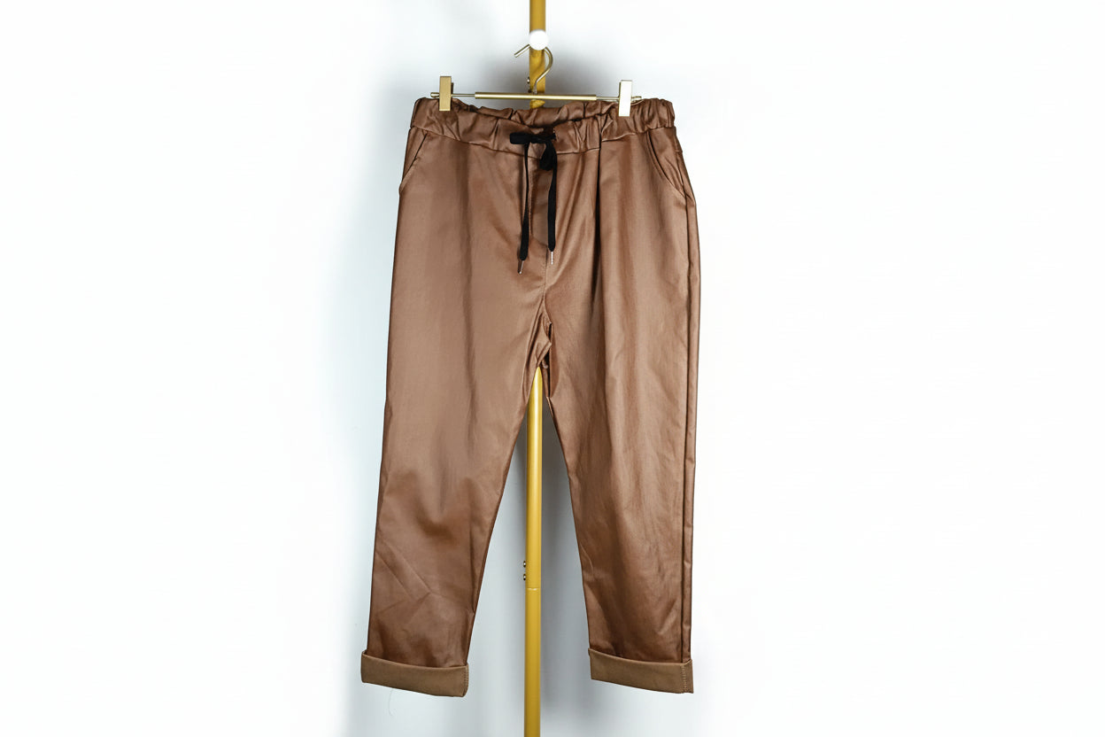 Pantalón Polipiel Camel