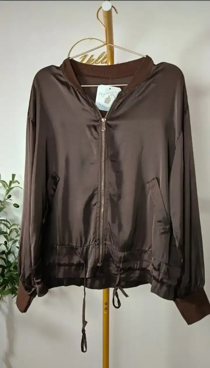 Chaqueta Bomber Satinada (3 colores)