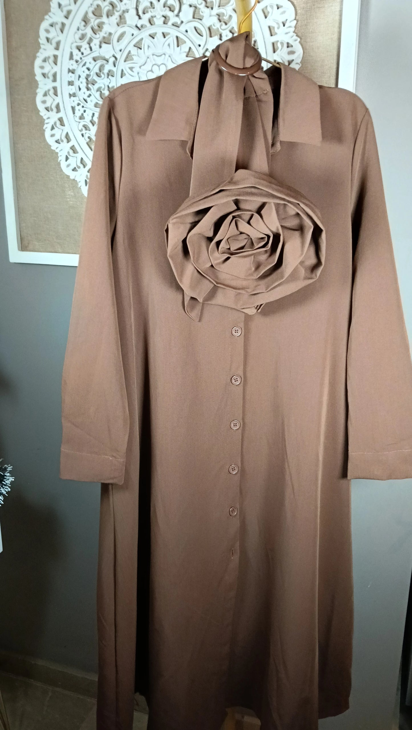 Vestido Camisero Rosa Cinturón (2 colores)
