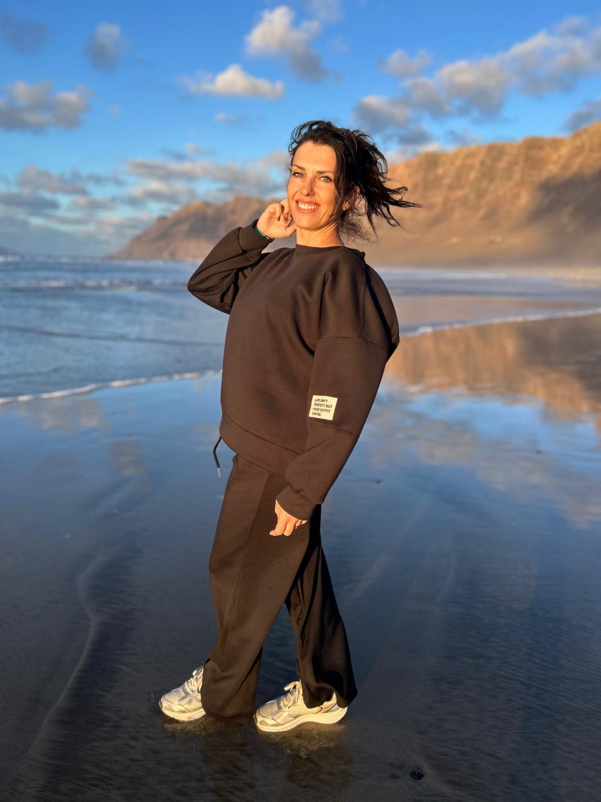 Chándal Conjunto letrero Sudadera Pantalón (3 colores)