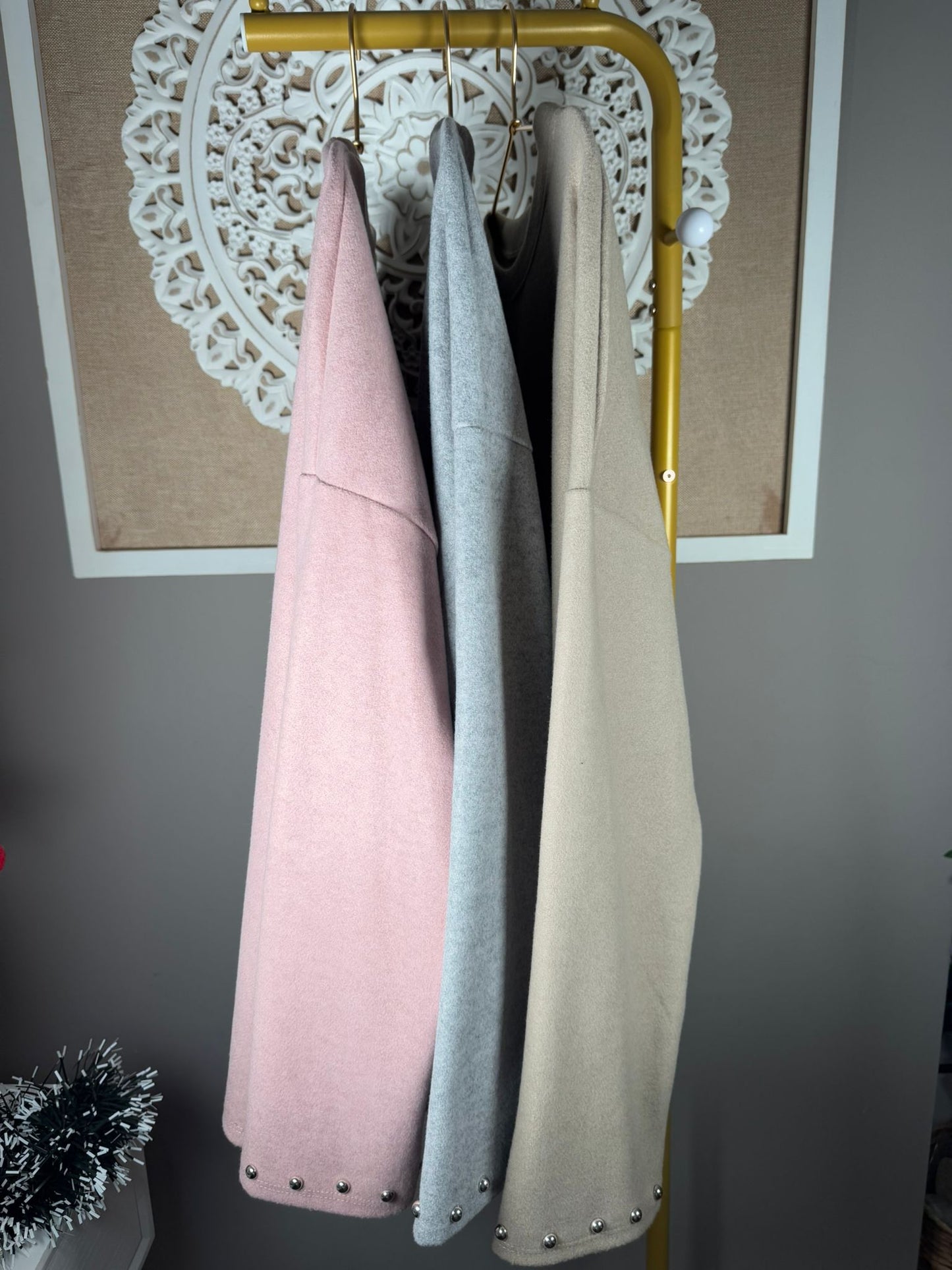 Sudadera Forro Polar con Perlas en Puños (3 colores)