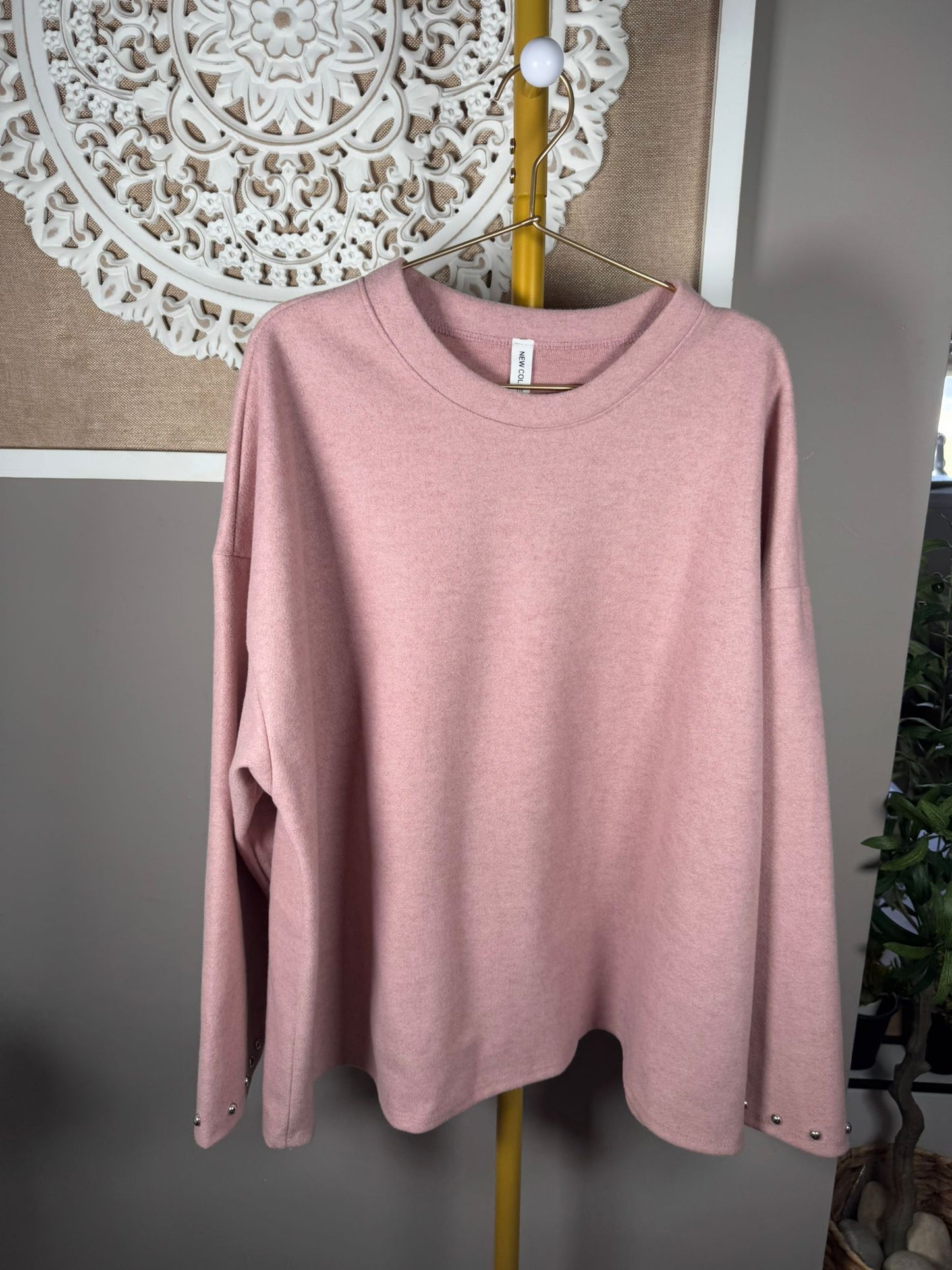 Sudadera Forro Polar con Perlas en Puños (3 colores)