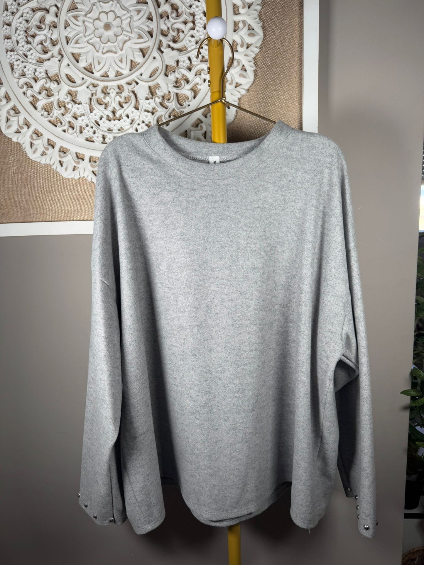 Sudadera Forro Polar con Perlas en Puños (3 colores)