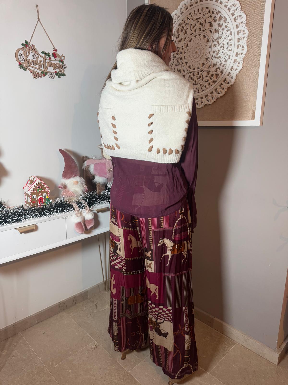 Pantalón Palazzo Estampado Caballos Boho 🐴✨ (3 colores)