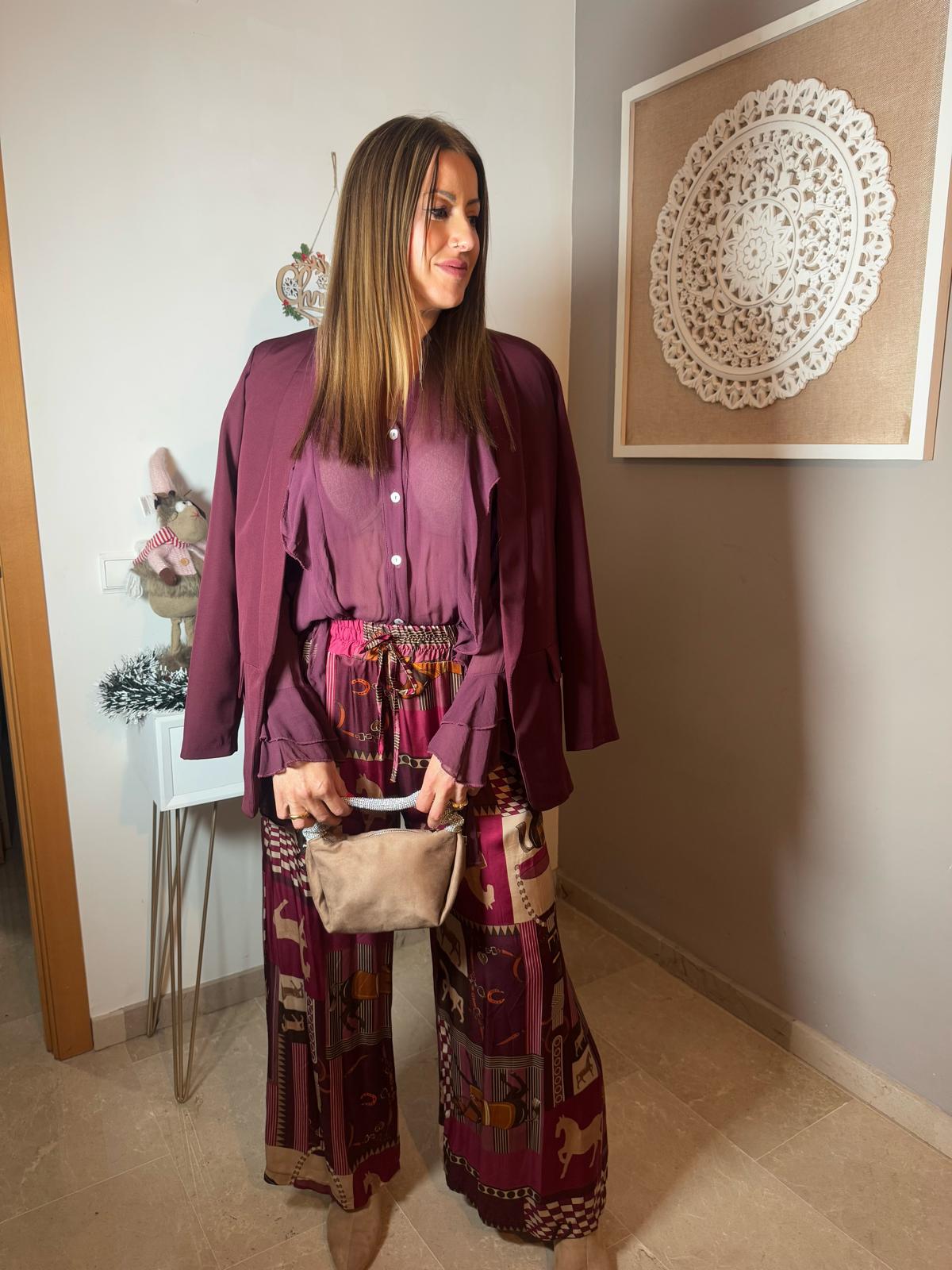 Pantalón Palazzo Estampado Caballos Boho 🐴✨ (3 colores)