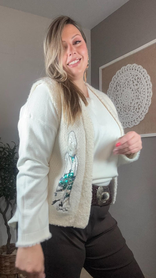 Chaleco Borreguito Siluetas