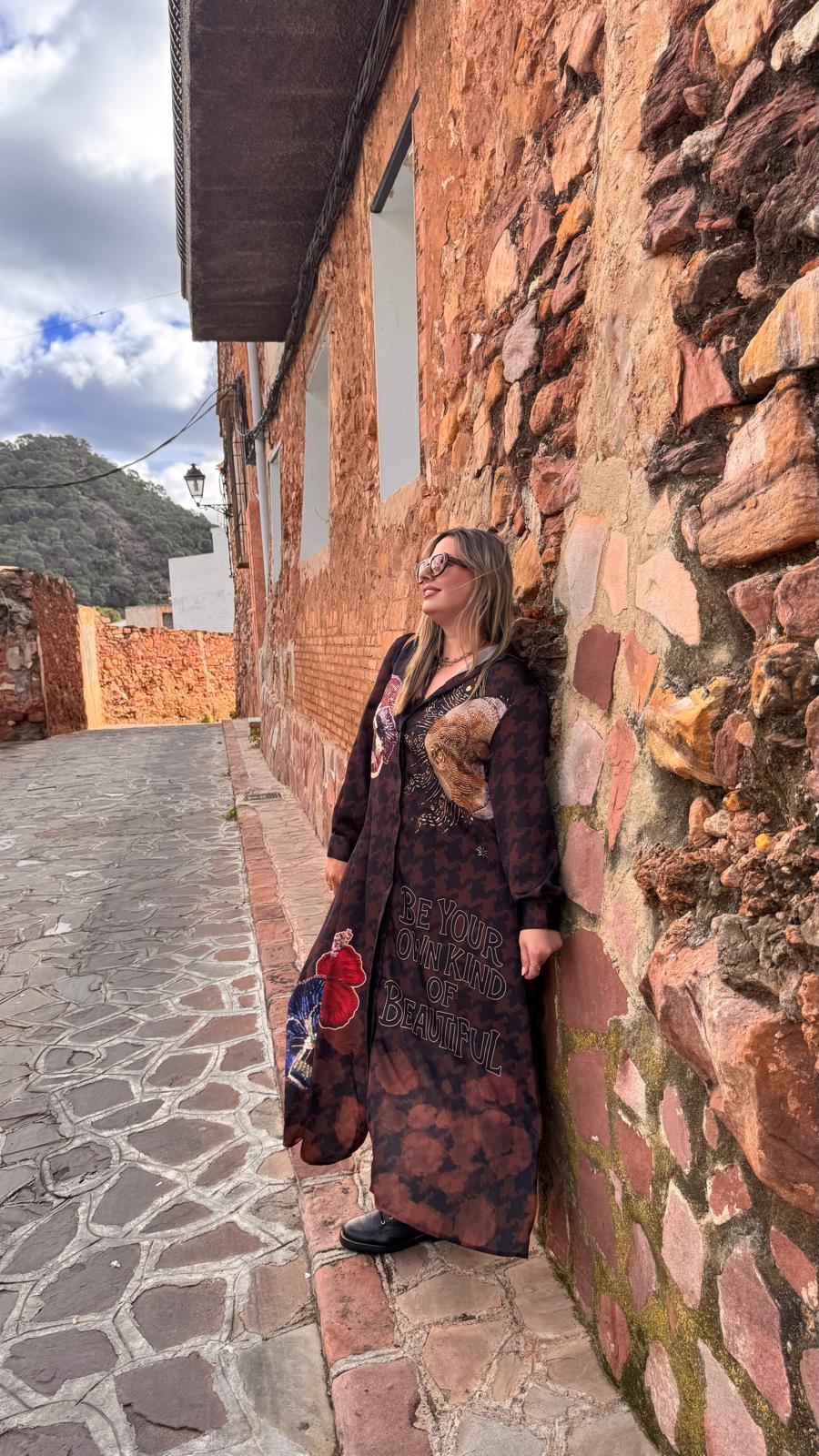 ✨ Vestido Largo Estampado Be Your Own Kind of Beautiful