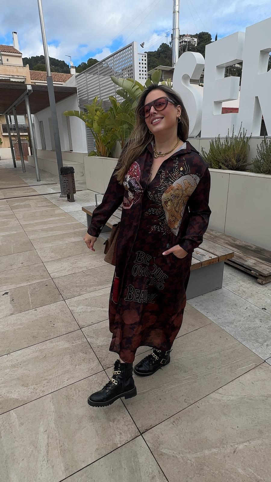 ✨ Vestido Largo Estampado Be Your Own Kind of Beautiful