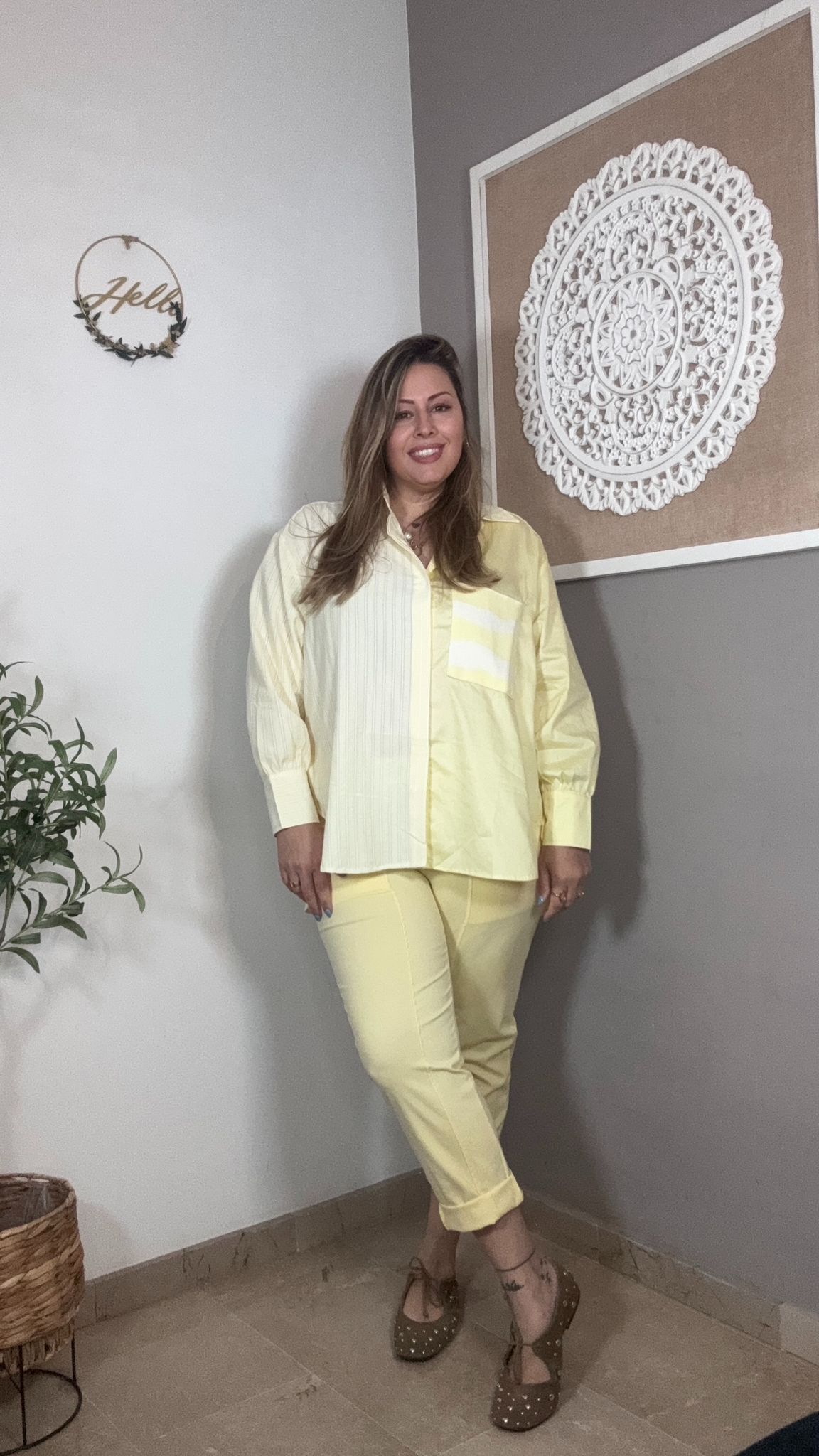 🤍 Pantalón tejido milano con Cinturón Incluido (2 colores)