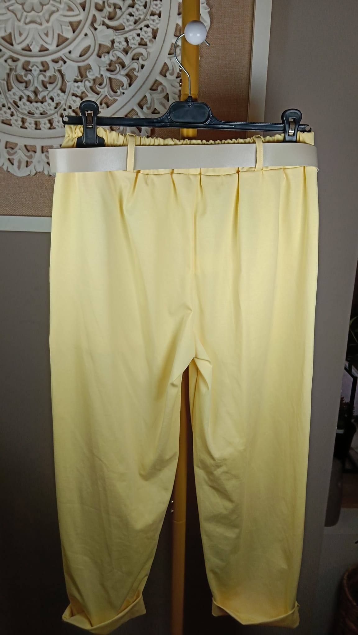🤍 Pantalón tejido milano con Cinturón Incluido (2 colores)