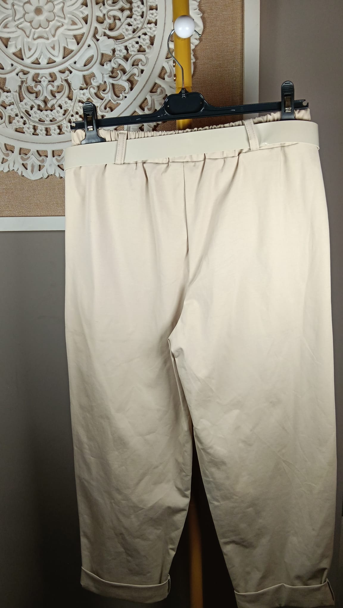🤍 Pantalón tejido milano con Cinturón Incluido (2 colores)