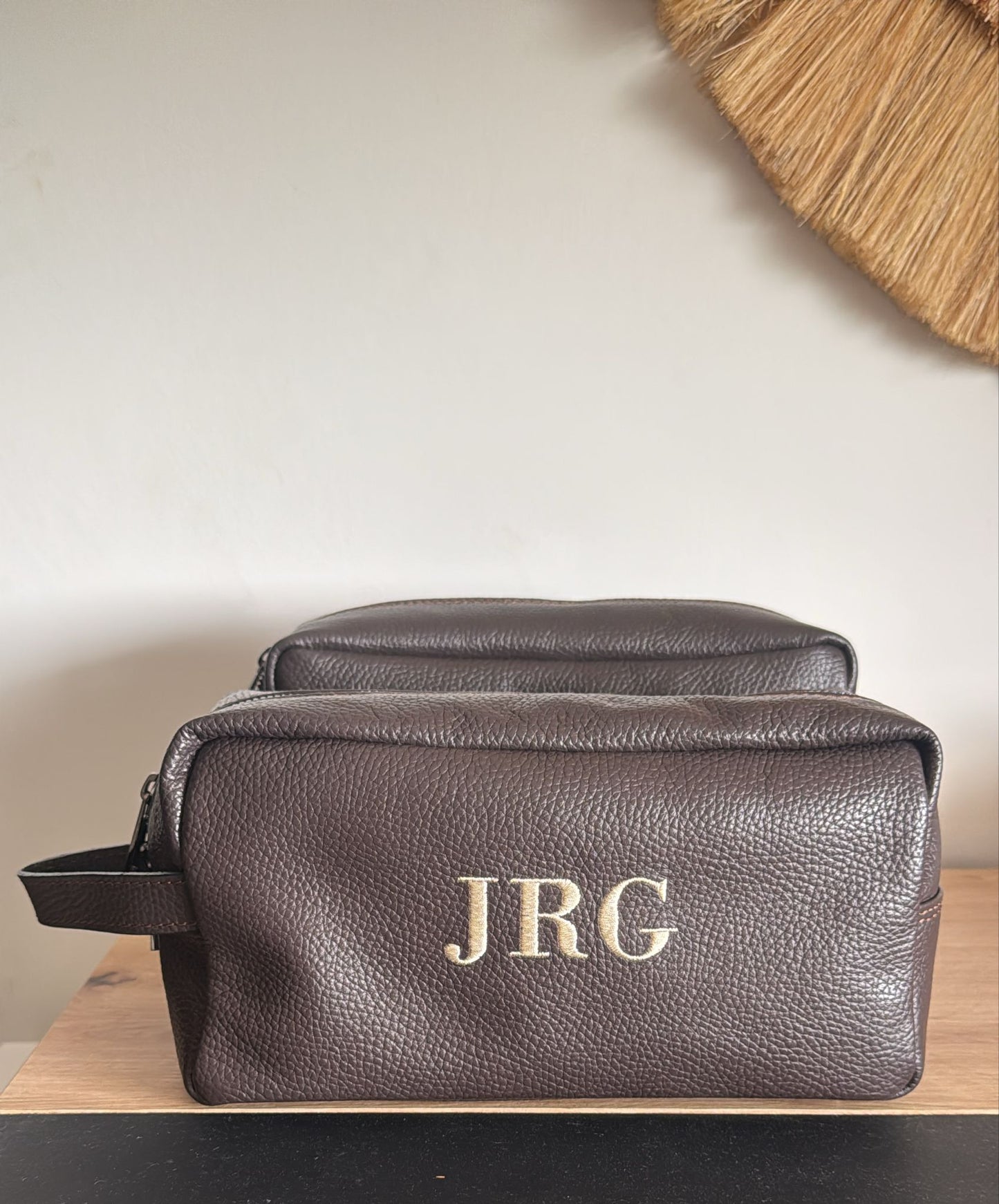 💼 Neceser de Piel Personalizable con Iniciales Bordadas - BAJO PEDIDO (IDEAL PARA DIA DEL PADRE)