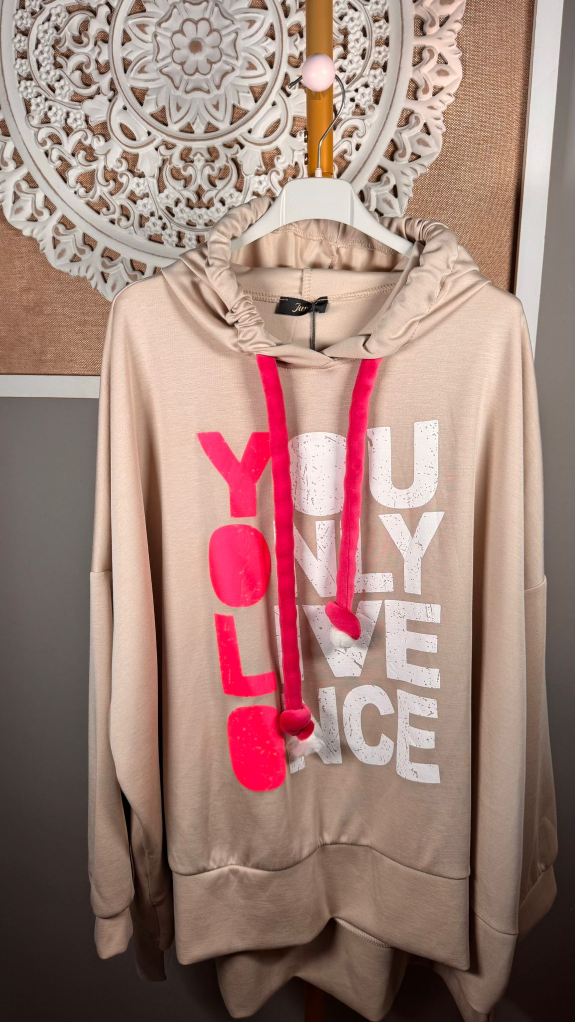 💕 Sudadera YOU ONLY LIVE ONCE con Capucha (2 colores)
