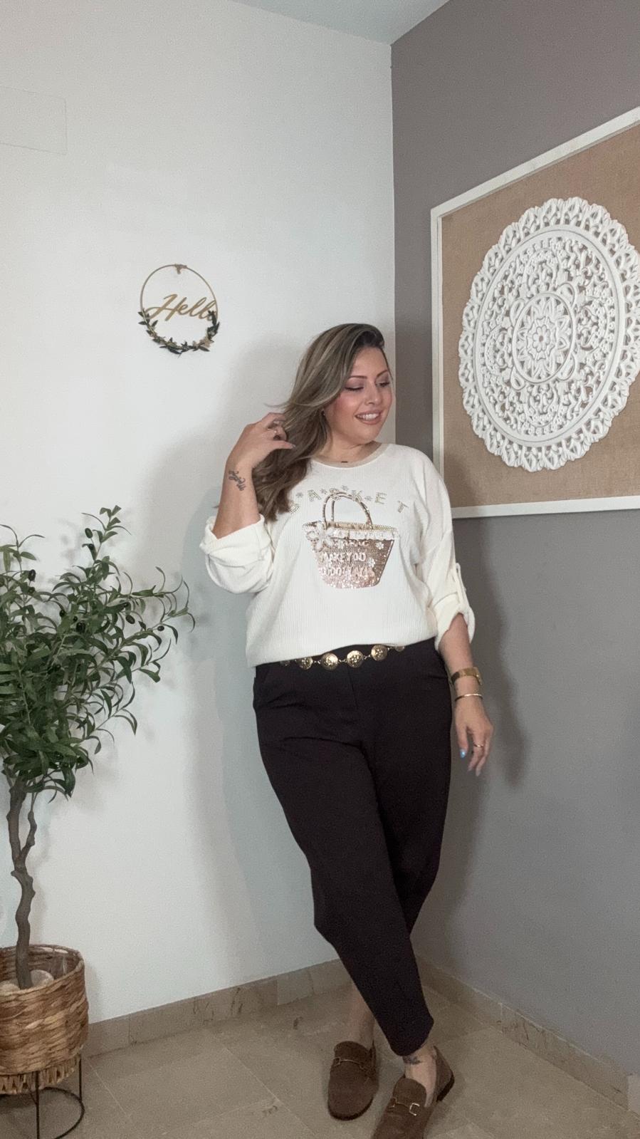 🤎 Pantalón Marrón Chocolate Tipo Balloon