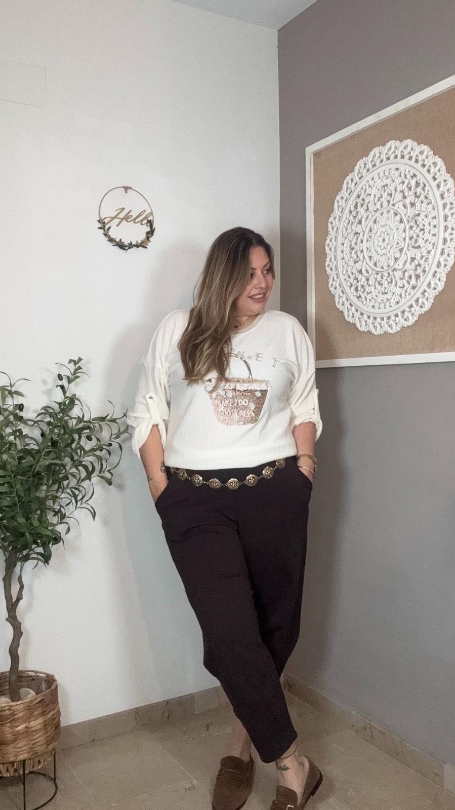 🤎 Pantalón Marrón Chocolate Tipo Balloon