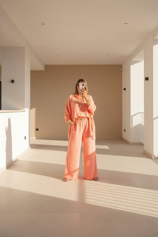Blusa Oversize Fluida con Bajo Asimétrico (3 Colores)
