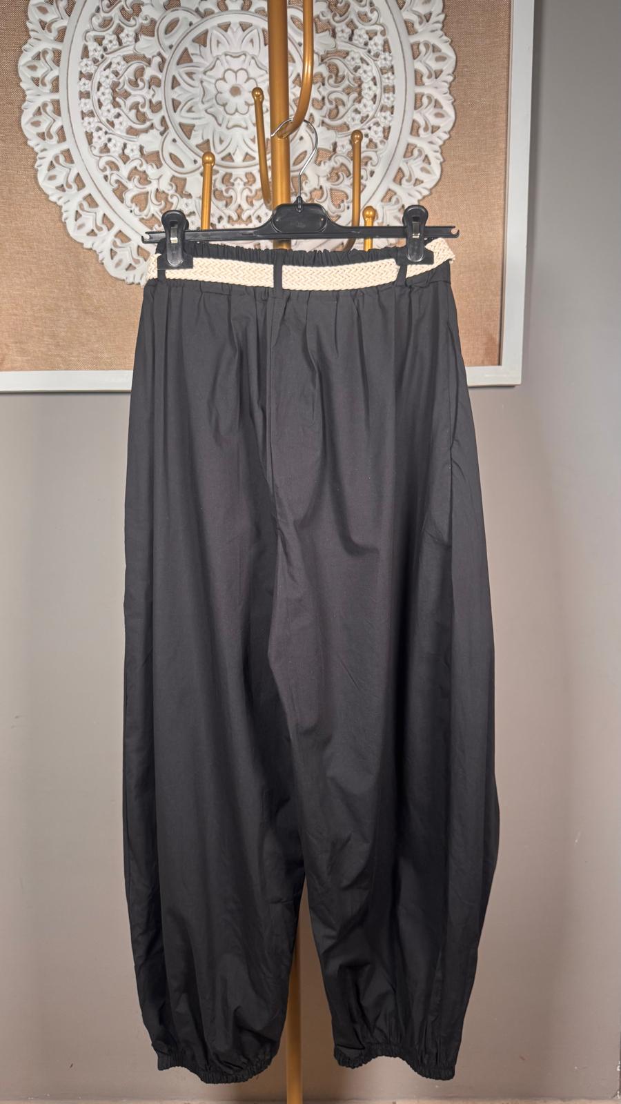 🧵 Pantalón  Doble Pareo con Cinturón (2 colores)