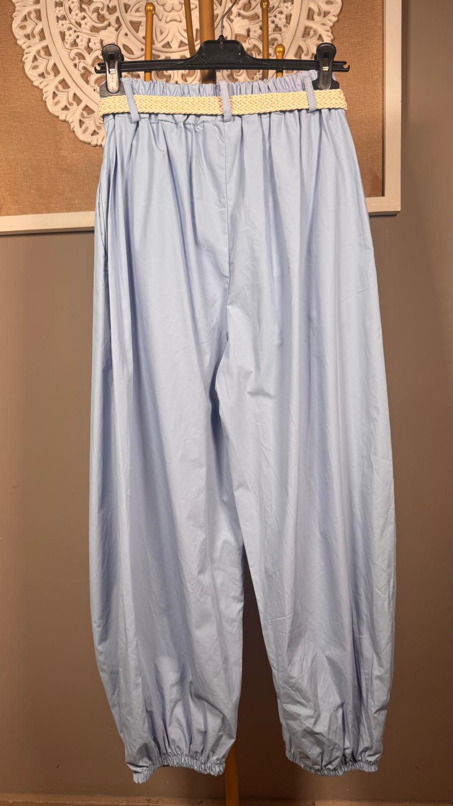 🧵 Pantalón  Doble Pareo con Cinturón (2 colores)