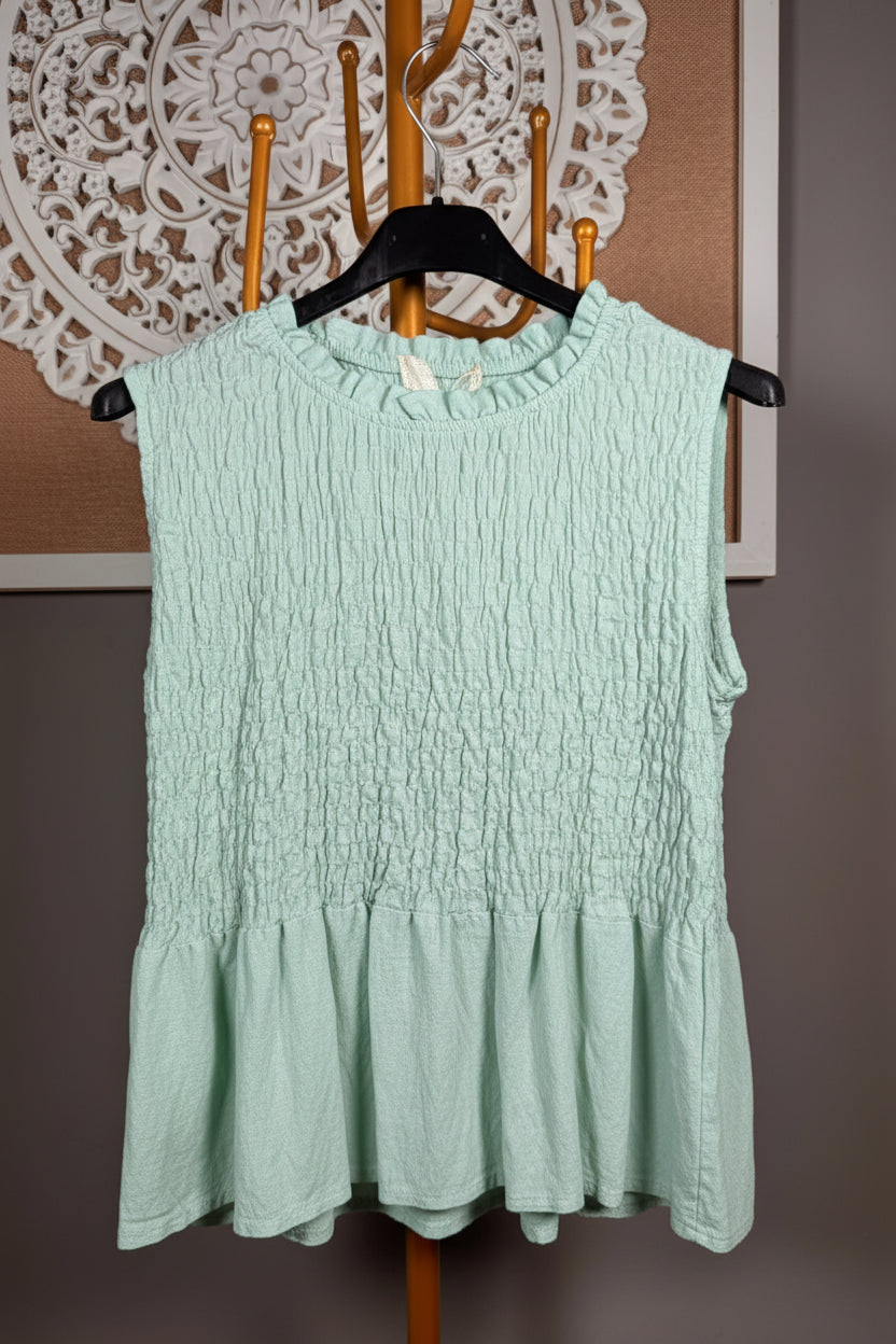 🐝 Blusa Panal de Abeja Sin Mangas (4 colores)