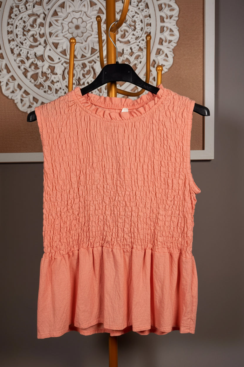 🐝 Blusa Panal de Abeja Sin Mangas (4 colores)