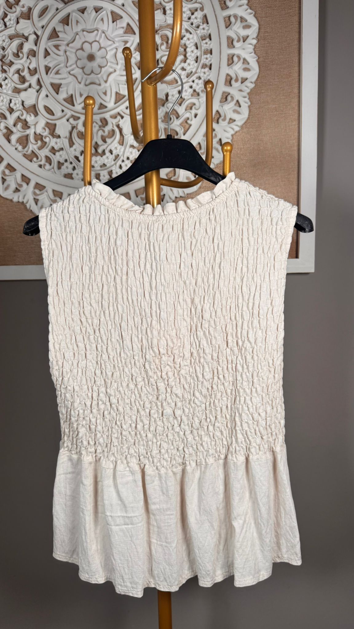 🐝 Blusa Panal de Abeja Sin Mangas (4 colores)
