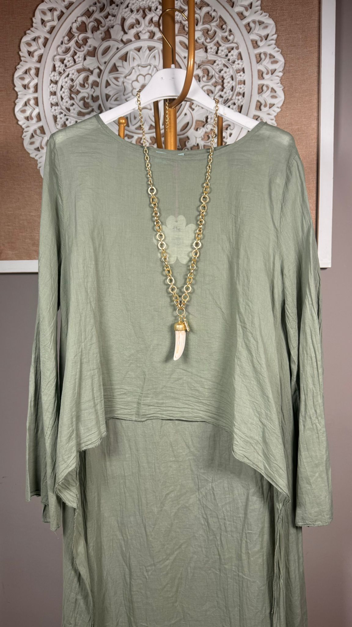 🌿 Blusa asimétrica