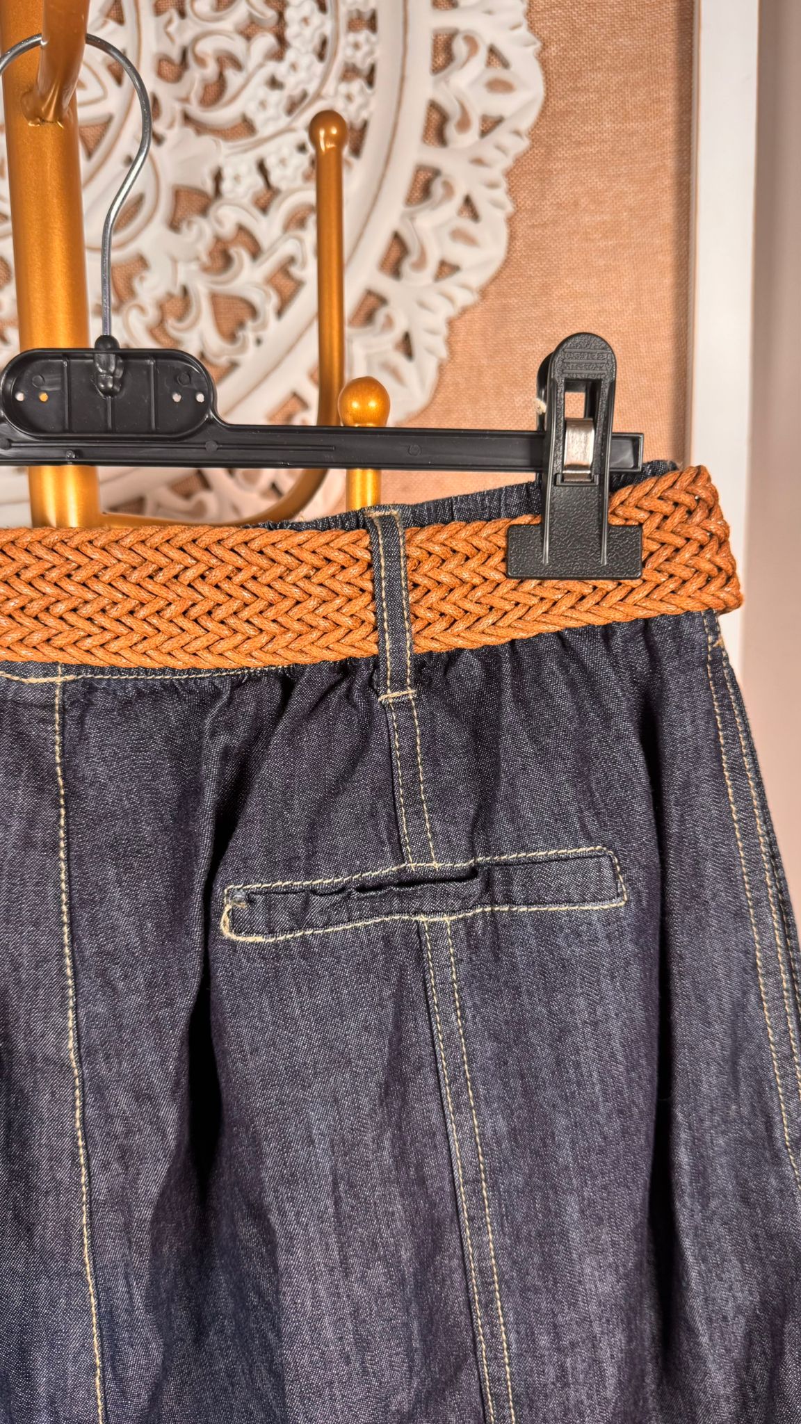 👖 Pantalón Vaquero Palazzo con Cinturón