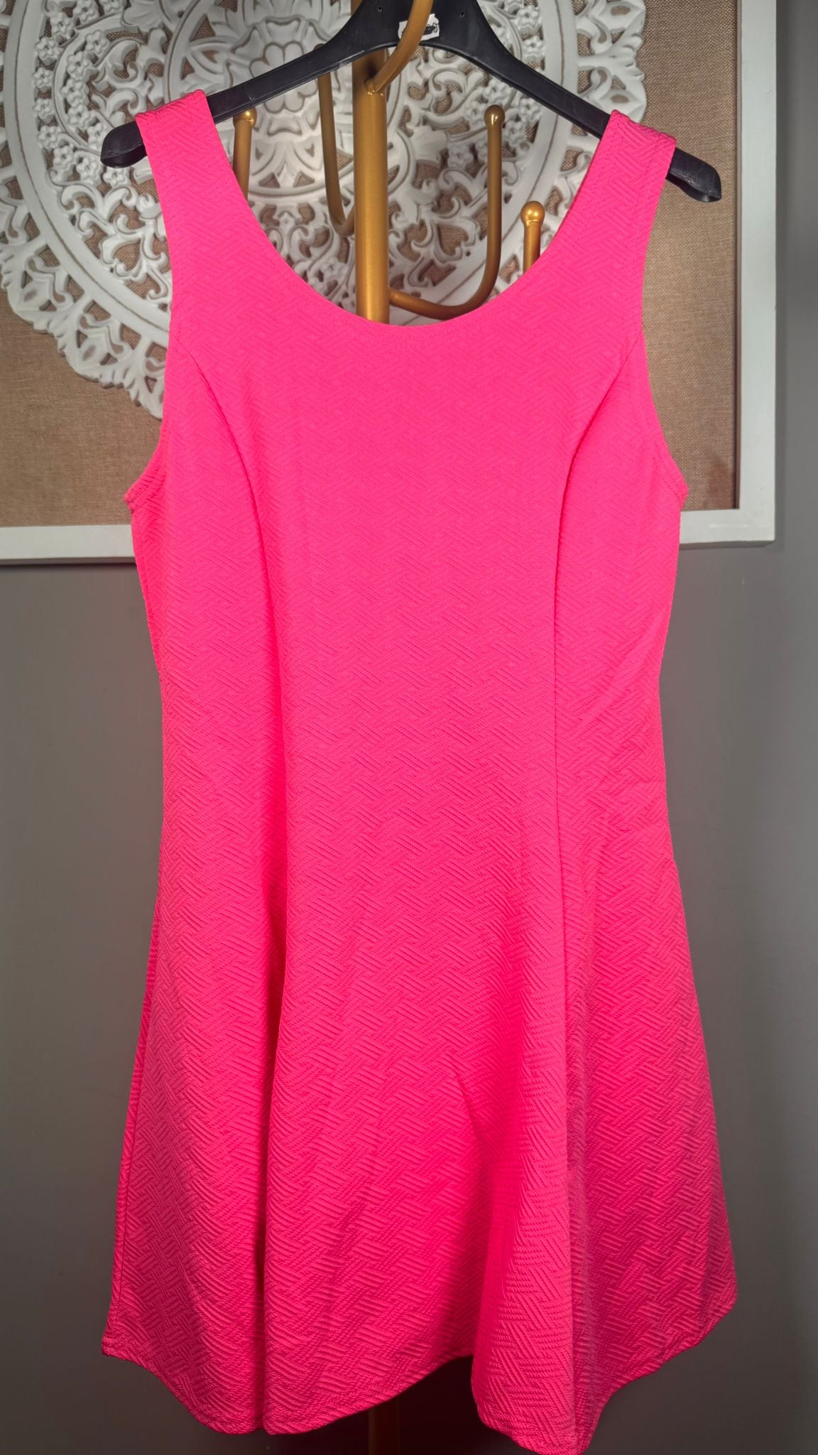 💗 Vestido Corto Evasé Textura Jacquard (2 colores)
