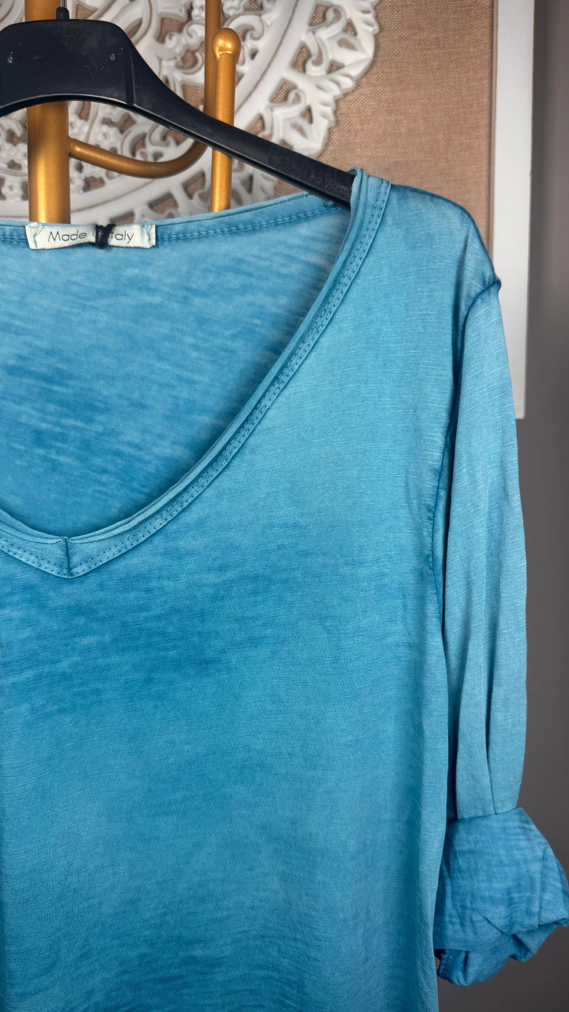 👕 Camiseta Asimétrica Desgastada Manga Larga (4 colores)