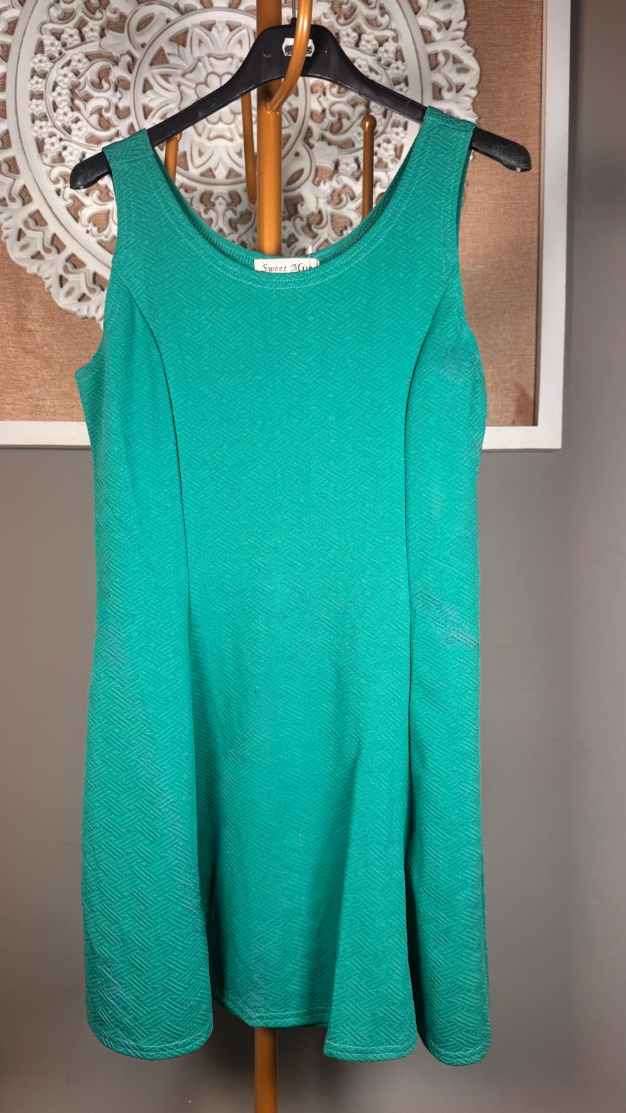 💗 Vestido Corto Evasé Textura Jacquard (2 colores)