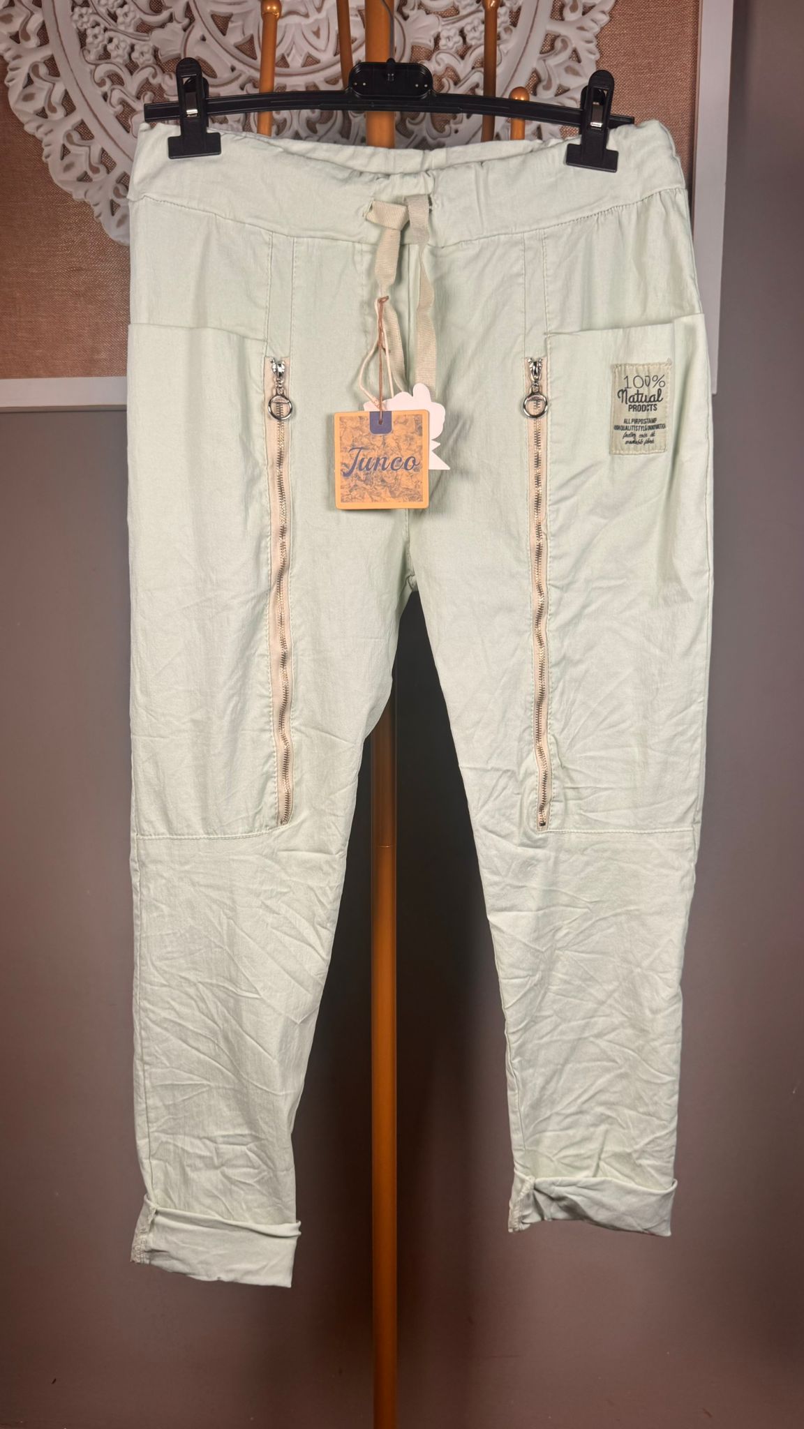 🧵 Pantalón Jogger con Cremalleras Decorativas y Bolsillos Largos (2 colores)