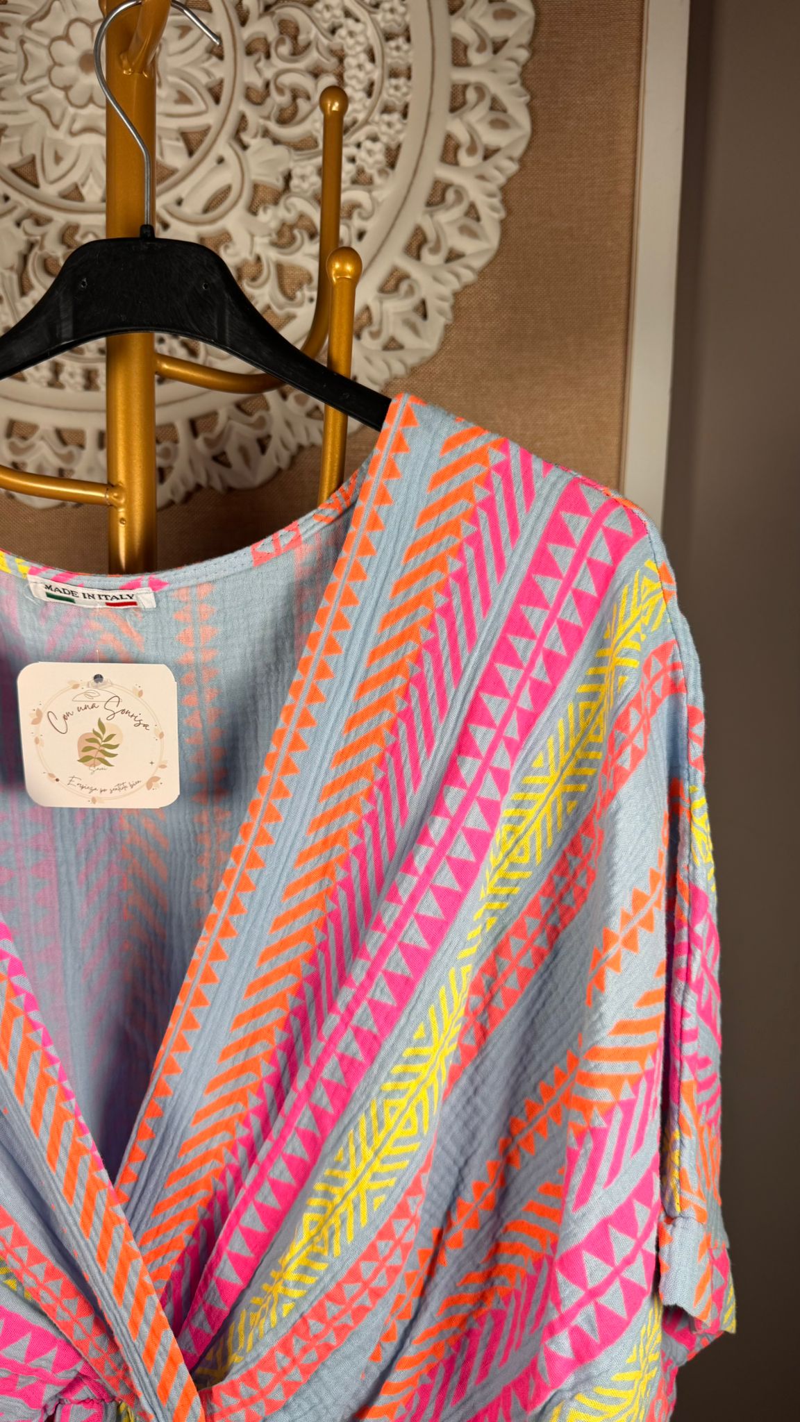 🌈 Mono de Bambúla con Estampado Étnico