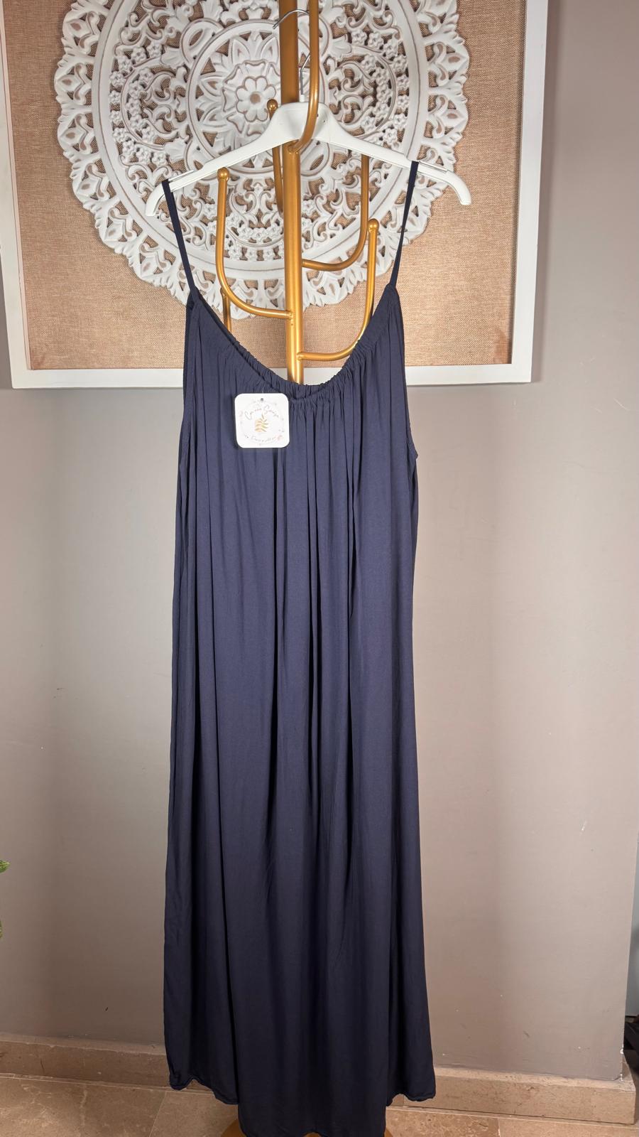 🌿 Vestido Maxi de Tirantes Fluido