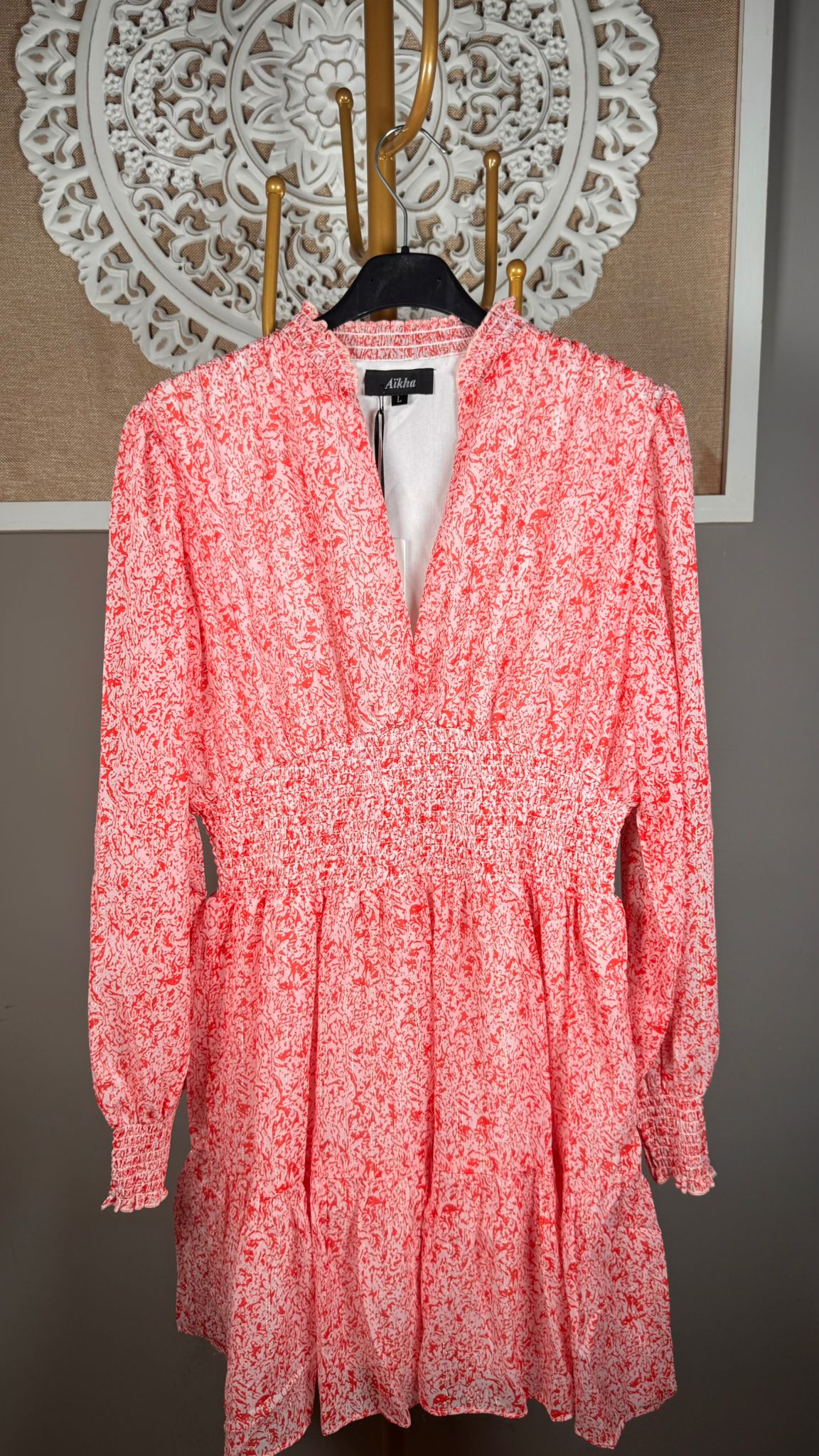 🌸 Vestido Floral Coral