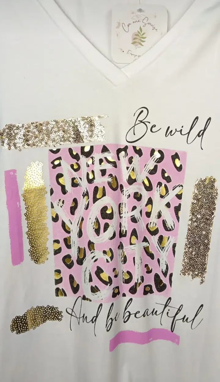Camiseta Be Wild And Be Beautiful