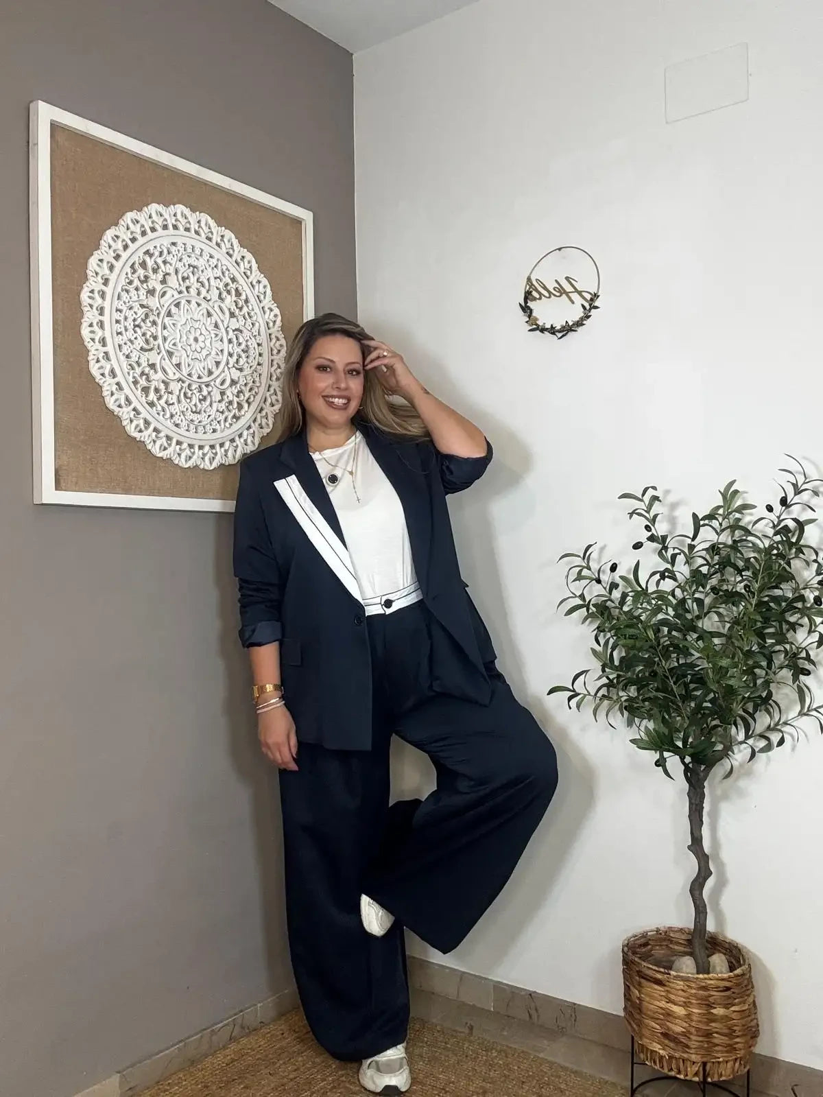 Traje Chaqueta Detalles Blancos (2 colores)