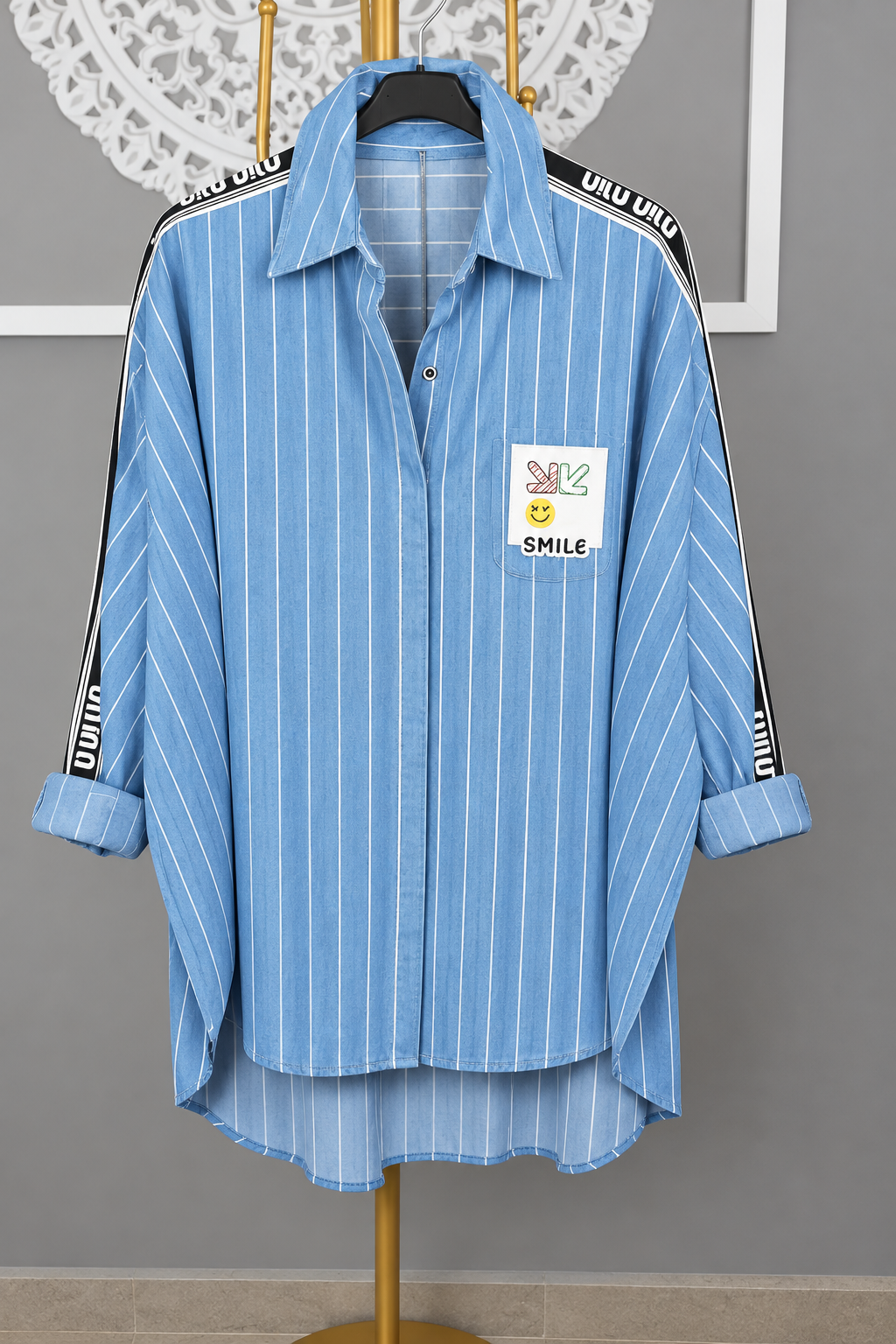 Camisa Denim Claro Smile