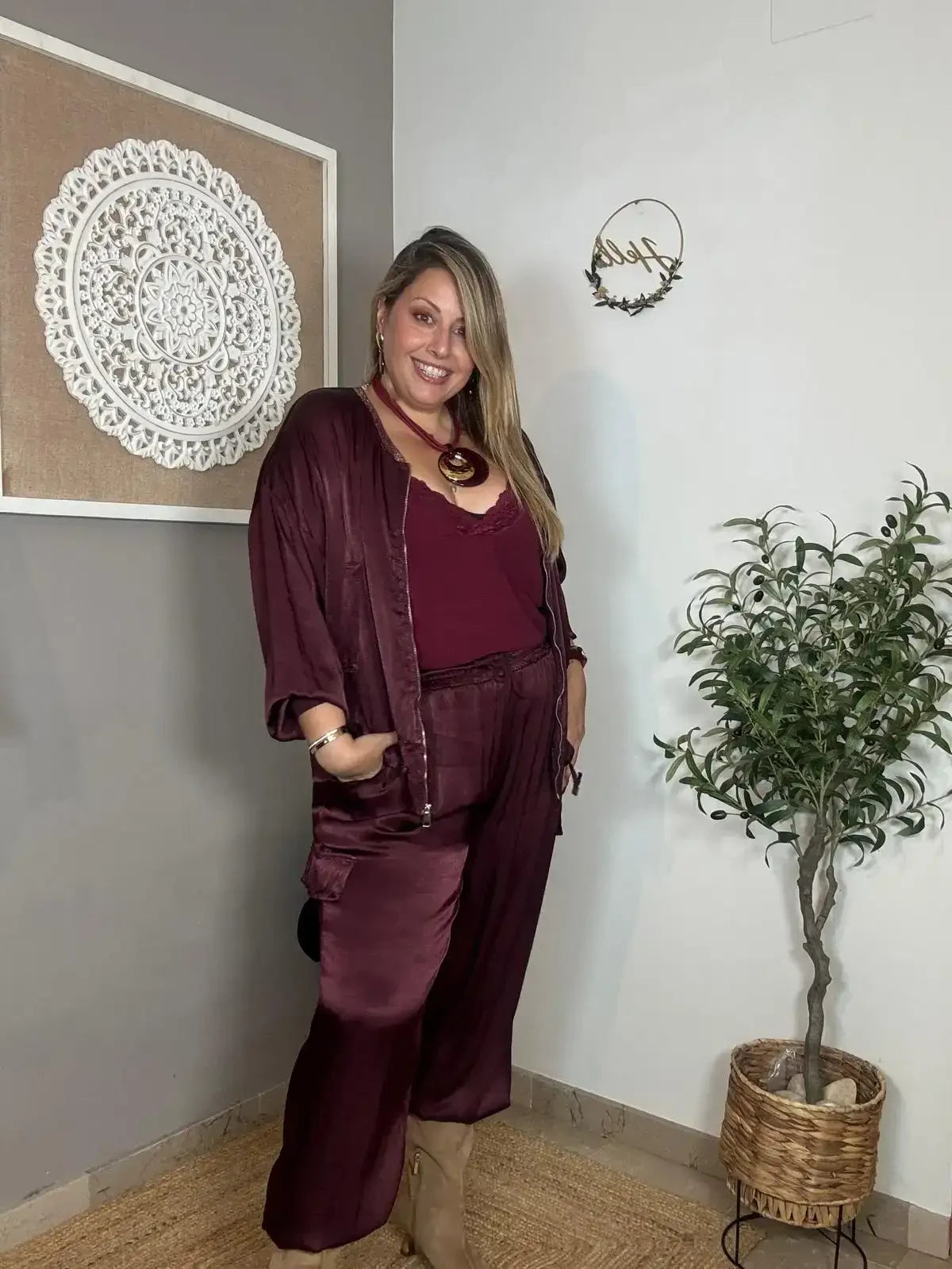 Pantalón Aladín Satinado + (4 colores)