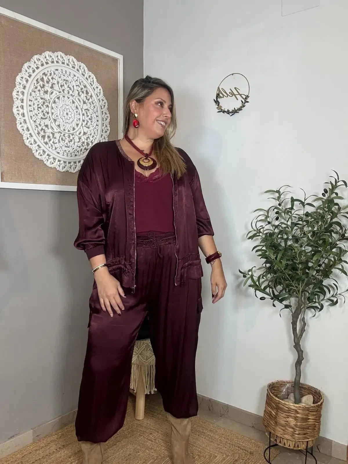 Chaqueta Bomber Aladín Satinada (4 colores)