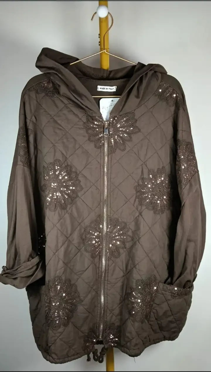 Chaqueta Guateada Flores Lentejuelas (3 colores)