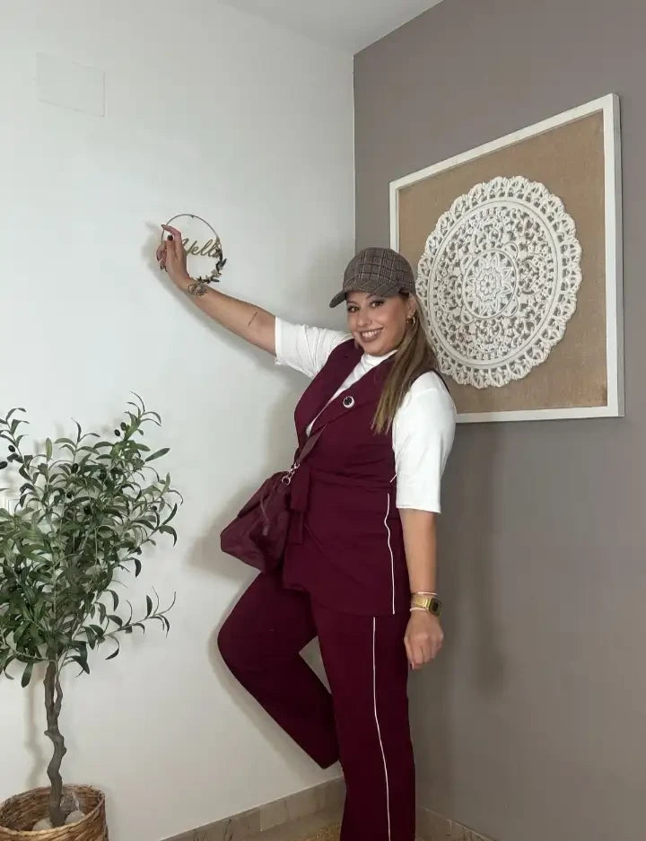 Conjunto Traje Chaleco Pantalón (3 colores)