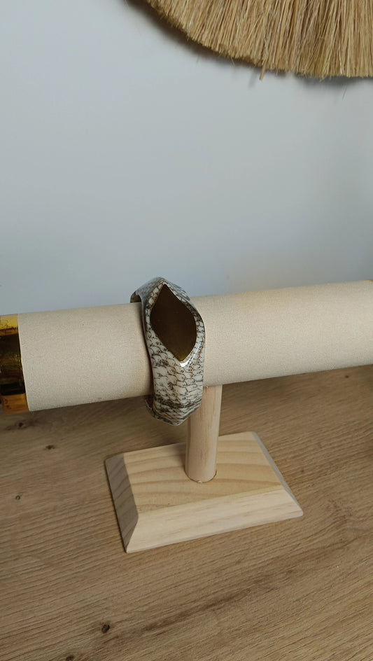 Pulsera Efecto Piel de Serpiente